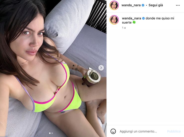 Wanda nara bikini ridottissimo 