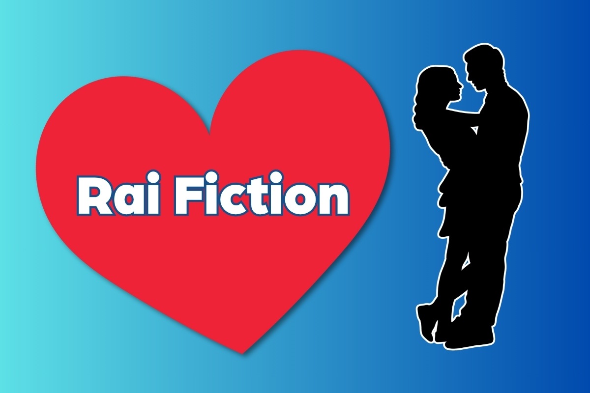 Sagoma coppia, cuore e scritta Fiction Rai