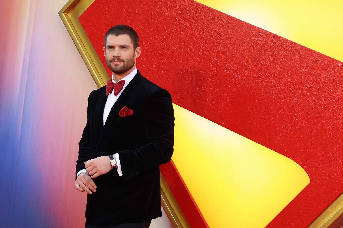 david corenswet alla presentazione di Superman a Londra